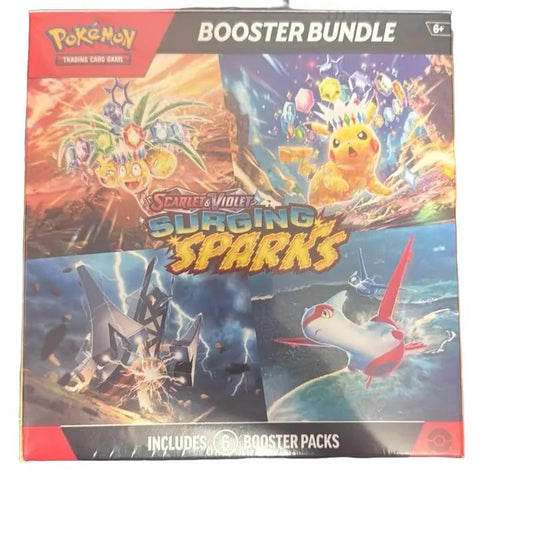 Pokemon Surging Sparks Booster Bundle 6 Packs - Includes 6 Booster Packs for Collectors and Players